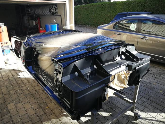 Triumph Spitfire – Arbeit der Carrosserie Helg