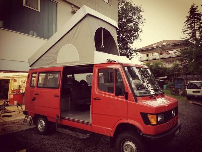 Mercedes Camper – Arbeit der Carrosserie Helg